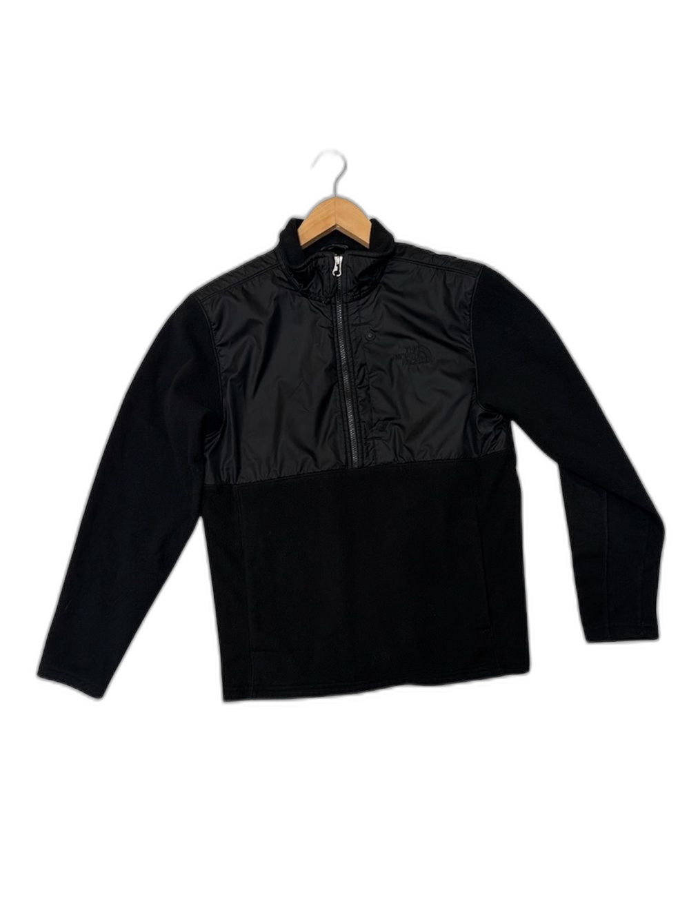 The North Face Men’s Black Fleece 1/4 Zip Pullover Jacket Size Medium